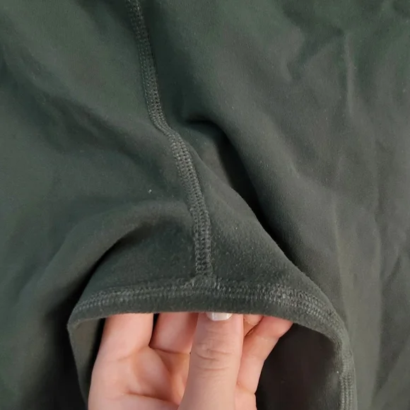 Alo Yoga Moto Legging Ribbed Green Women's Size Large Gym Athleisure Sporty - Picture 9 of 9